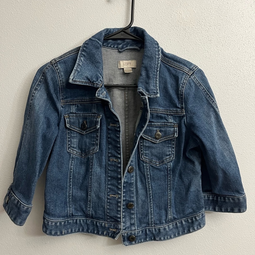 LOFT Classic Blue Jean Jacket